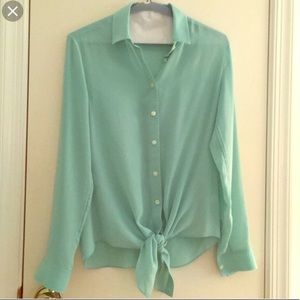 Banana Republic 100% silk Button-down